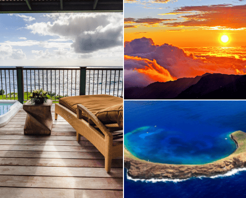 Maui island of the rainbows cover photo collage