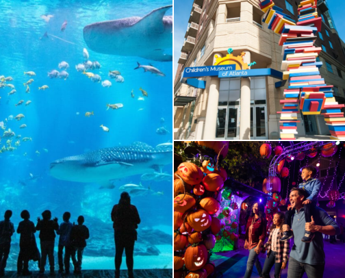 Family Weekend Guide: Atlanta with Kids cover photo collage