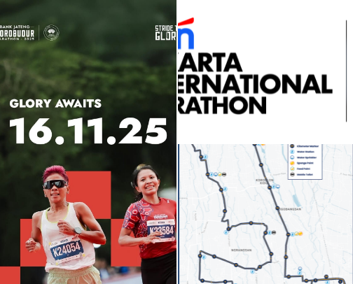 Indonesia Running Event cover photo collage