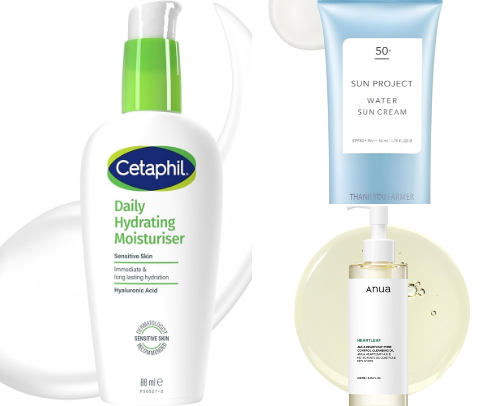 Skincare cover photo collage