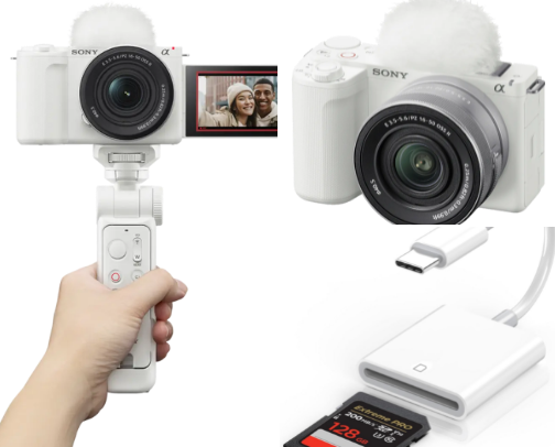 vlogging + sony zv-e10 II must haves cover photo collage