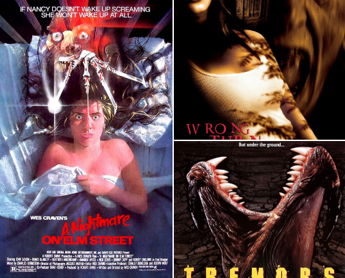 Top 10 horror movie franchises (in my personal order) cover photo collage