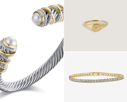 Affordable trendy jewelry cover photo collage