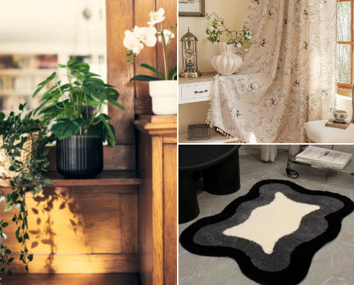 Aesthetic home decor cover photo collage