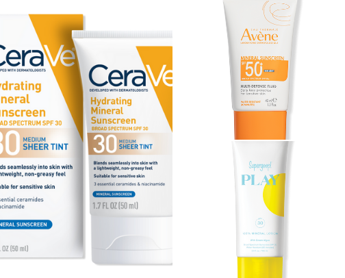 100% Mineral Sunscreen cover photo collage