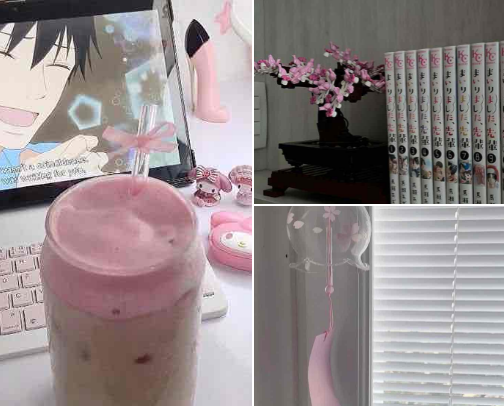 soft girl tokyo desk finds 🇯🇵 🧸 cover photo collage