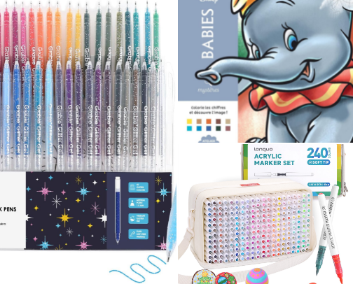 Coloring Necessities cover photo collage