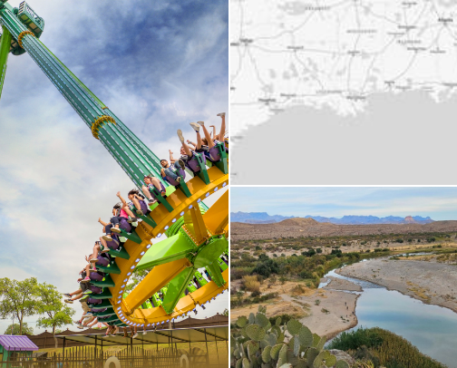 Texas places cover photo collage