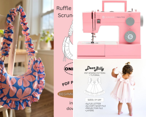 Sewing cover photo collage