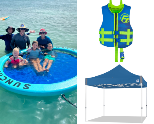 Day at the river with the littles cover photo collage