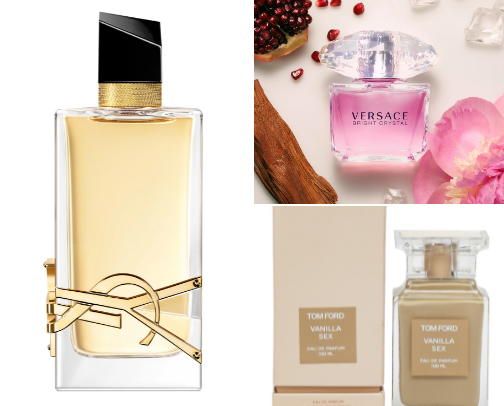 only the best perfumes✨ cover photo collage
