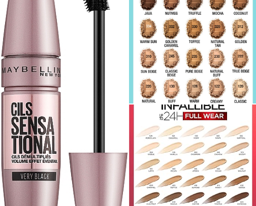 drugstore makeup cover photo collage