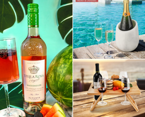 Affordable Wines & Wine Accessories I Love cover photo collage