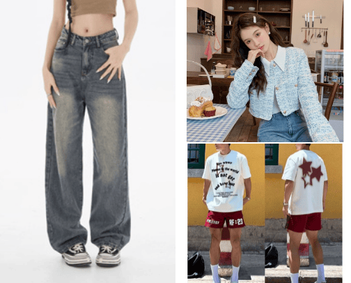 Fashion gril&boy👖👗 cover photo collage