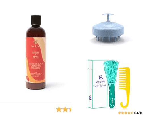 Shower products cover photo collage