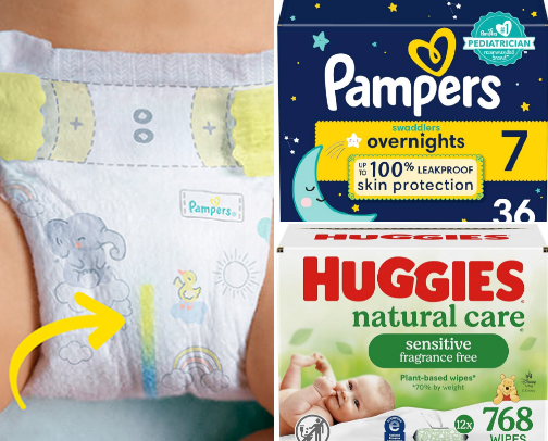 Diapers, Wipes, Stuff we like! cover photo collage