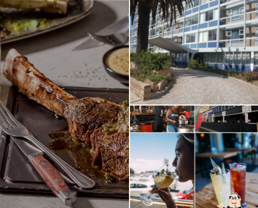 Good food & chilling spots in Gqeberha, South Africa. cover photo collage