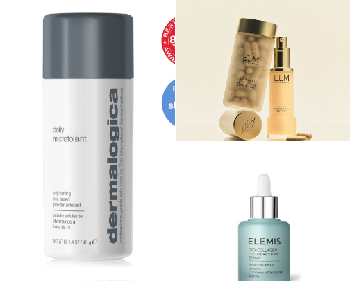 Skincare must-have's 40+ cover photo collage