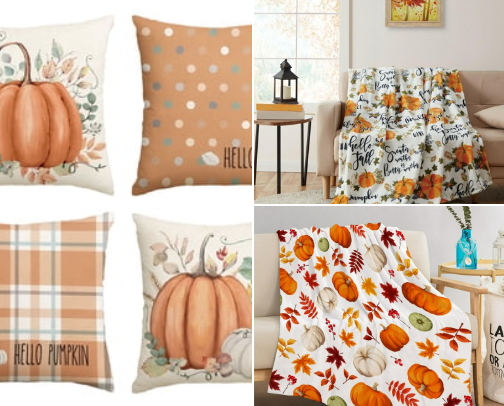 Fall and Winter outdoor decorations cover photo collage