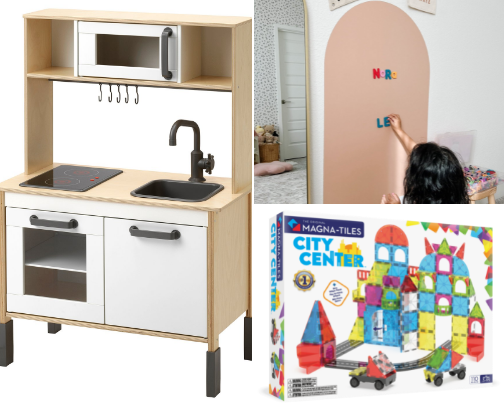 Toys that my toddler plays with on a daily basis cover photo collage