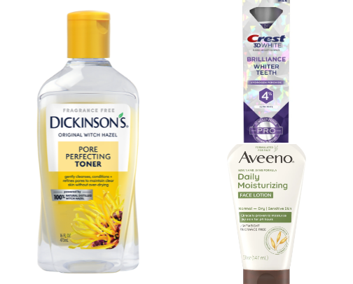 Beauty products cover photo collage