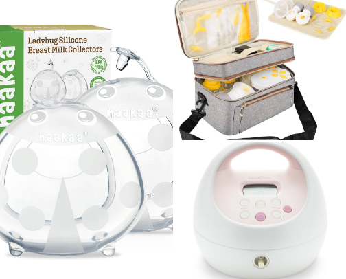 Breastfeeding and Pumping Essentials as a milk donating MOM cover photo collage