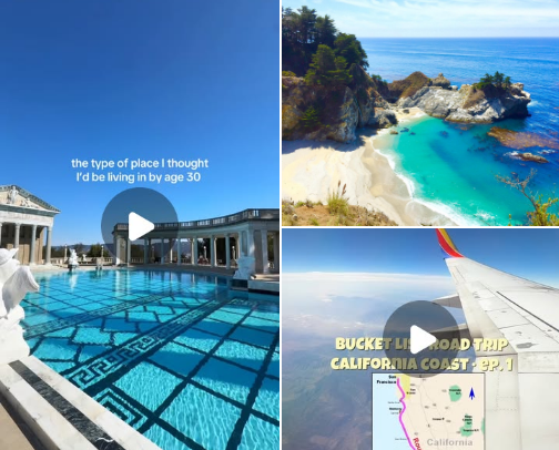 The Ultimate California Coast Road Trip: Where to Stay, Eat & Explore (Carmel, Big Sur, Santa Barbara) cover photo collage