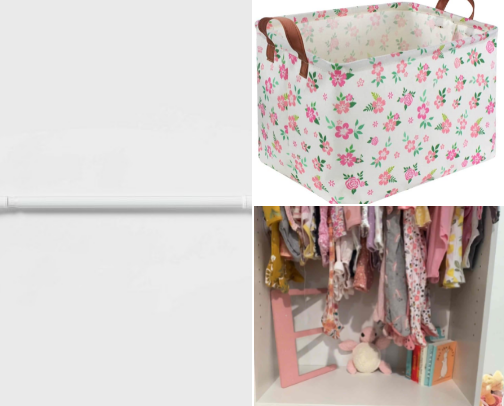 Baby DIY Closet cover photo collage