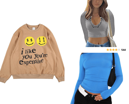 Clothing cover photo collage