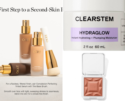 Over 40 skincare products great for anti aging and breakouts and leave skin glowing! cover photo collage