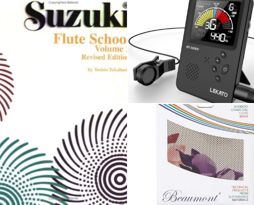 Flute music I love and teach cover photo collage