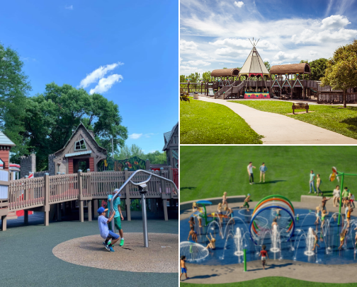 Favorite parks on the Wi/ Il state line cover photo collage