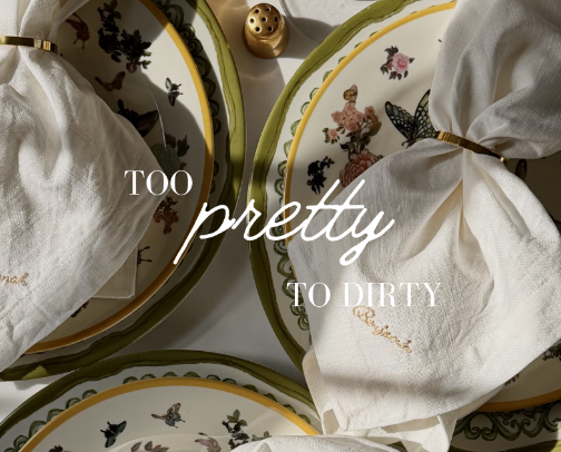 The Gallery: Embroidered Napkins cover photo collage