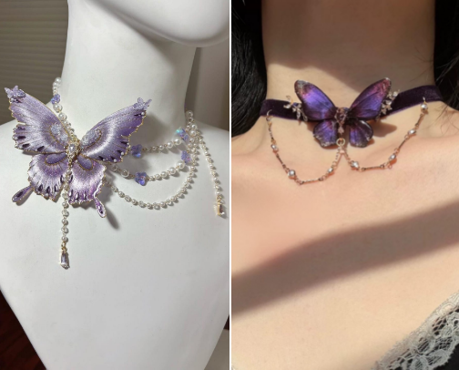 Butterfly Necklaces I’d Actually Wear cover photo collage