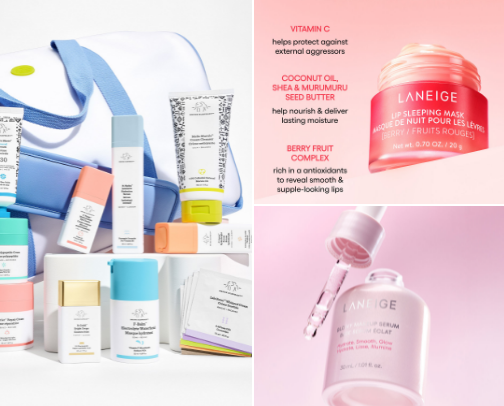 best skincare products cover photo collage