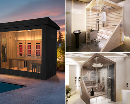 Sauna cover photo collage