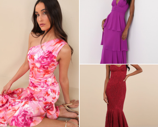 Help!  What to wear to my niece's September wedding?!  Cocktail attire. cover photo collage