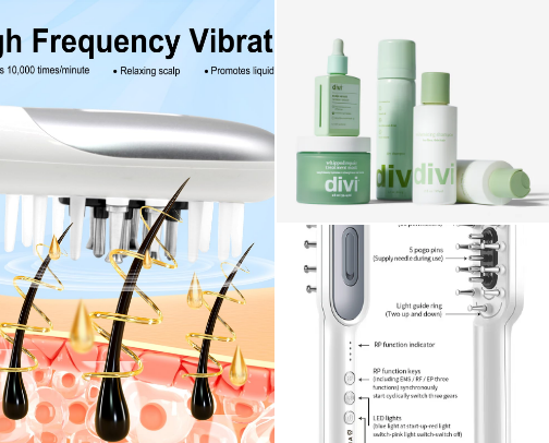 My go to for Scalp Therapy: Tools+Treatments 🌿 cover photo collage