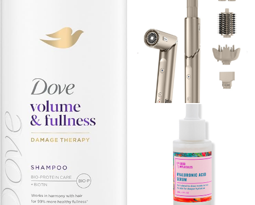 Beauty products for the woman on the go cover photo collage