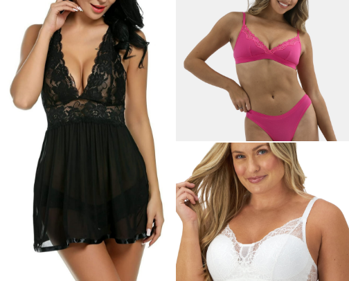 Sexy lingerie is every woman's bestie cover photo collage