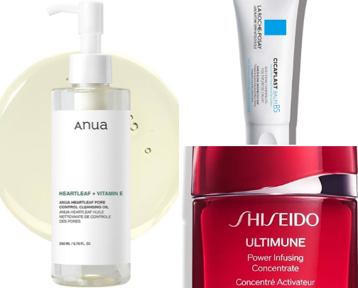 Glowing and healty skin tips and products for every type of skin 🫧🤍 cover photo collage