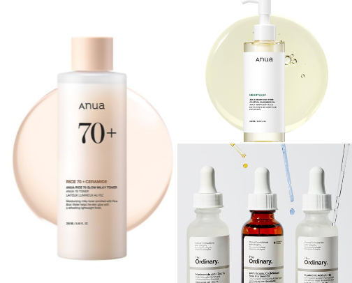 Skincare products! cover photo collage