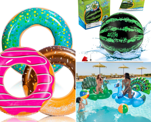 POOL DAY ⛱️🤿 cover photo collage
