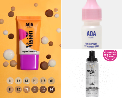 Affordable makeup cover photo collage