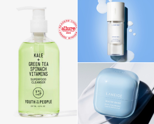 skincare cover photo collage