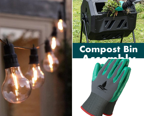 My gardening favourites. Things I love to use in the garden. cover photo collage