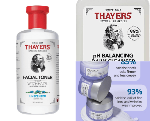 Face Care Products cover photo collage