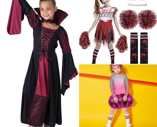 Halloween costumes for boys and girls. cover photo collage