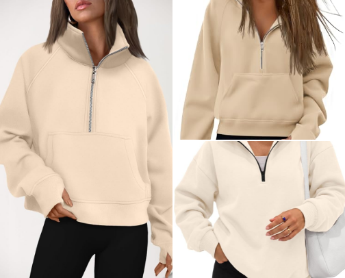 Top 10 Cropped Half-Zip Fleece Hoodies for That Cozy-Sporty Vibe cover photo collage