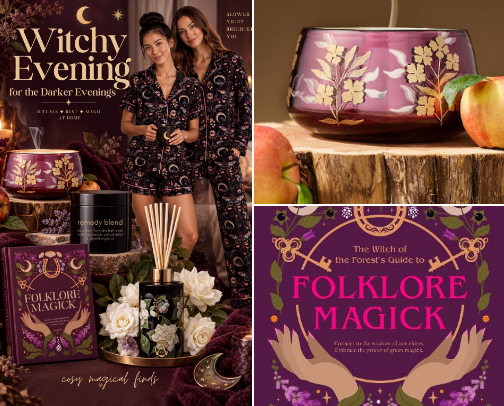 Witchy self-care for darker evenings cover photo collage
